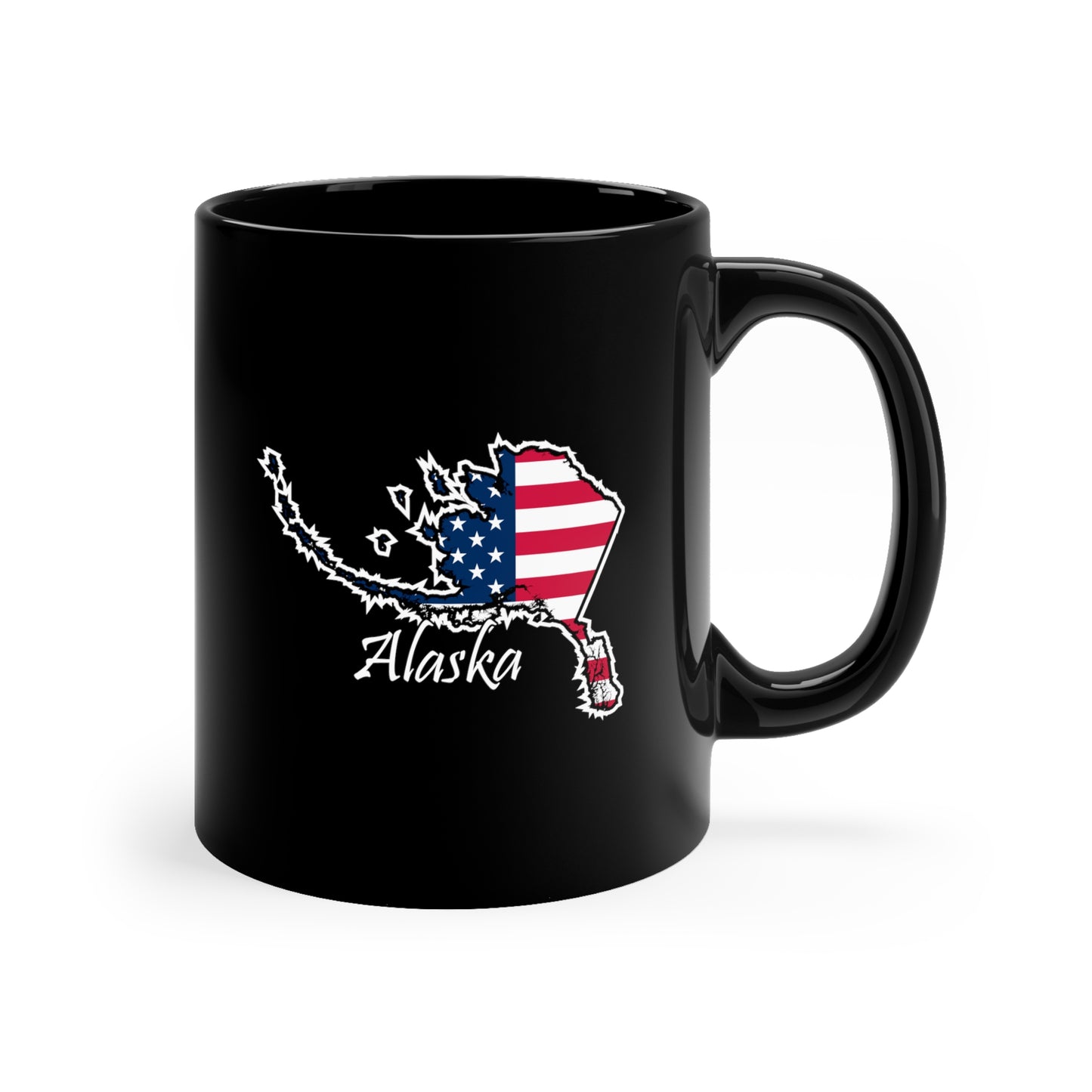 Alaska Outline Flag Mug