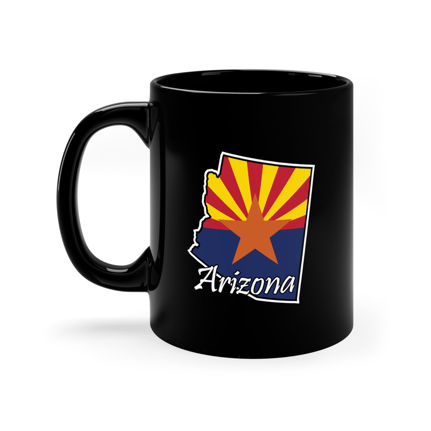 Arizona Outline Flag Mug