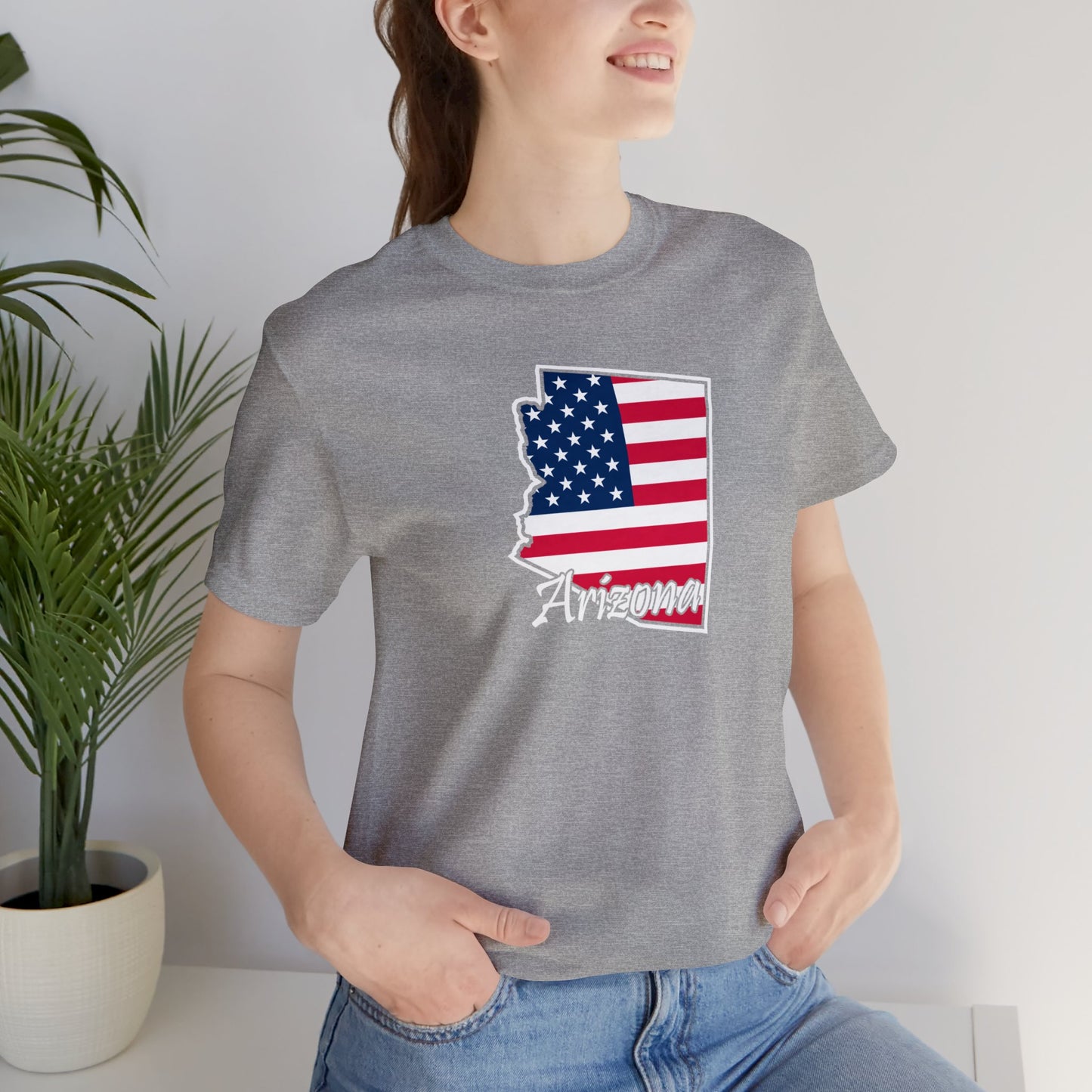 Arizona Outline US Flag Tee