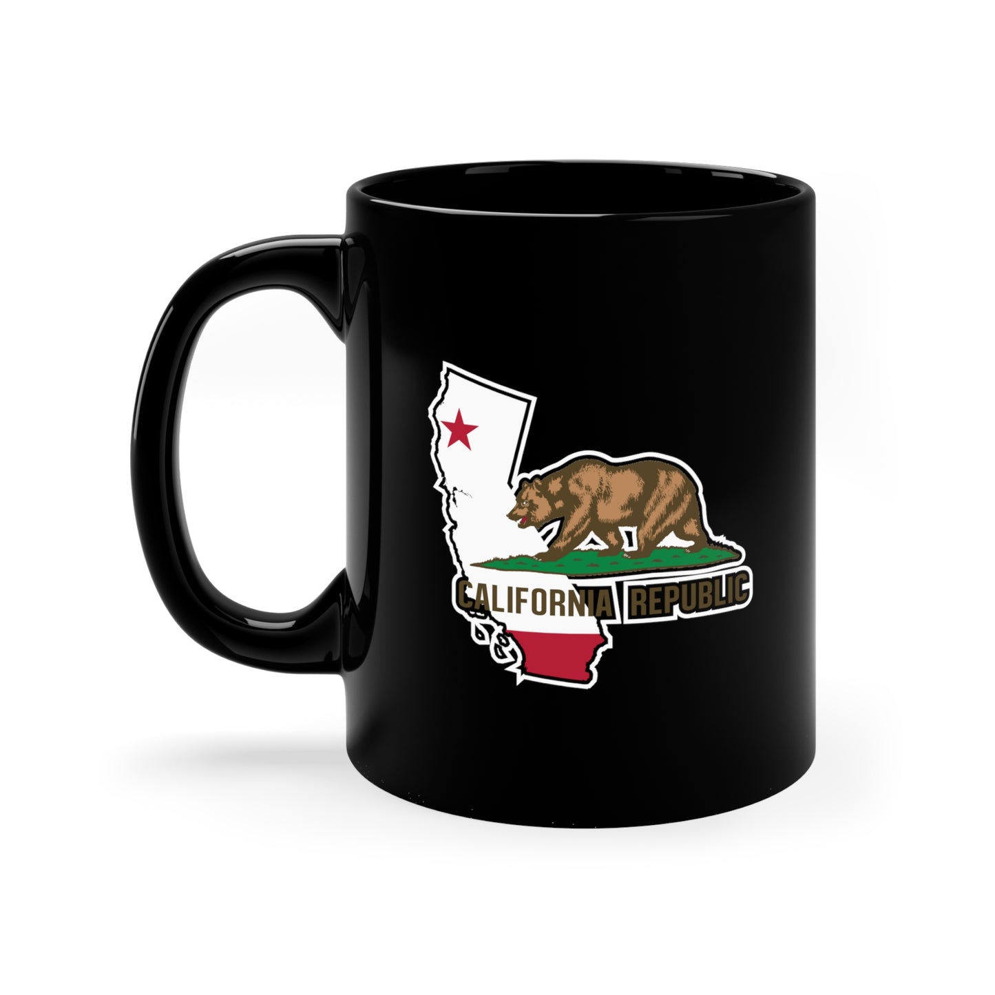 California Outline Flag Mug