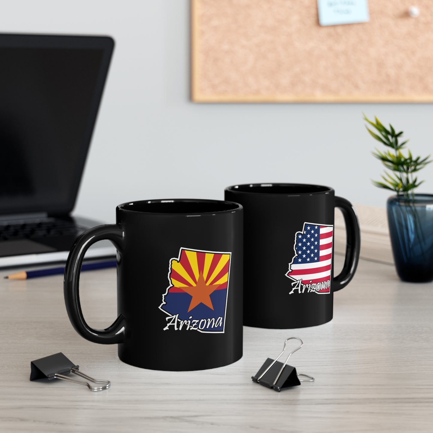 Arizona Outline Flag Mug