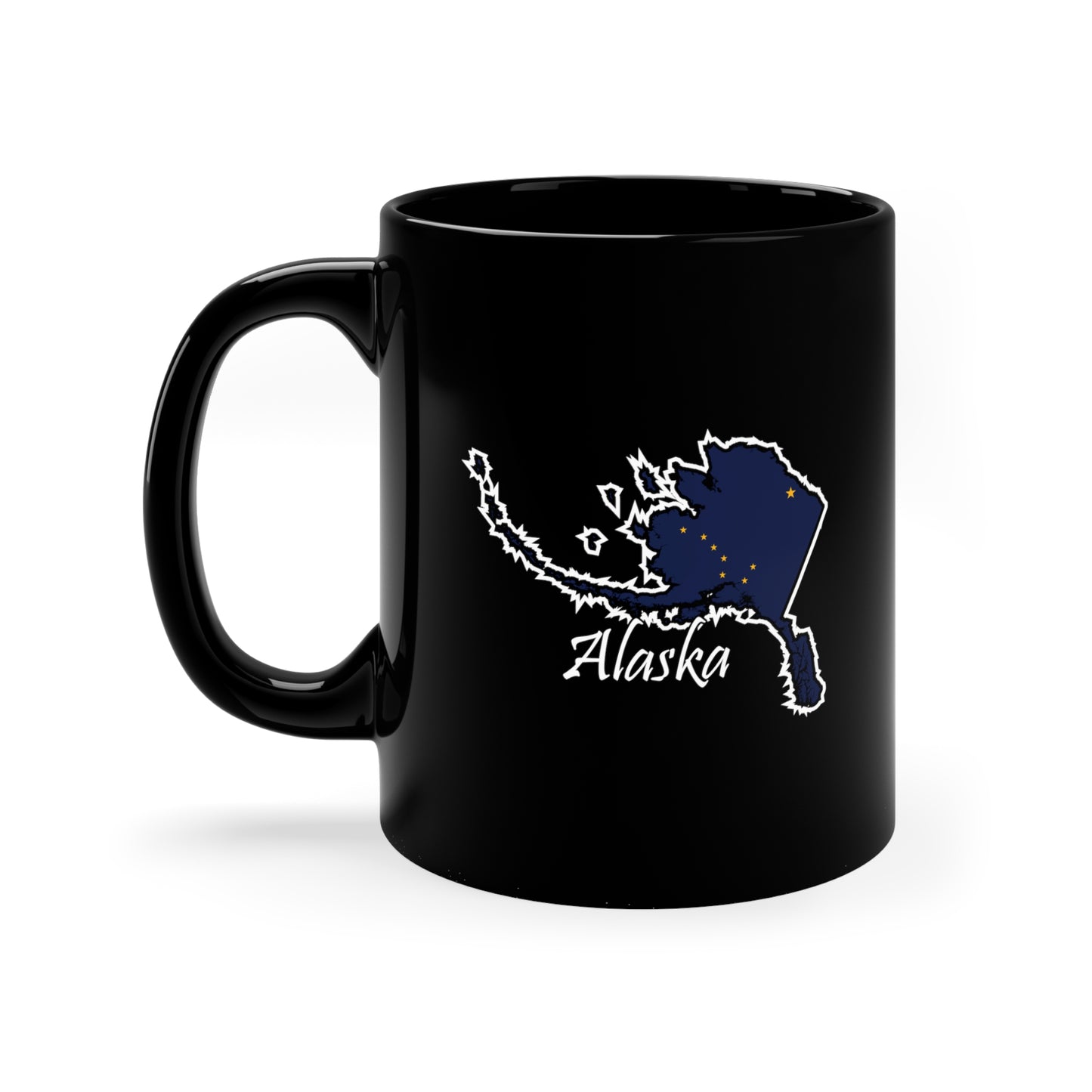 Alaska Outline Flag Mug