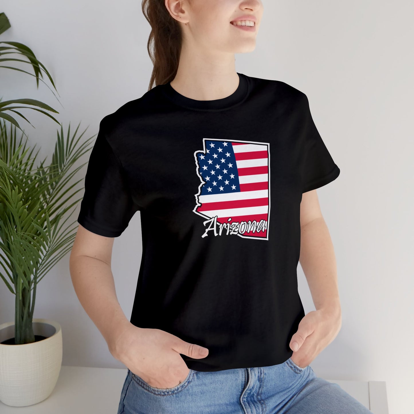 Arizona Outline US Flag Tee